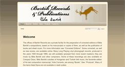 Desktop Screenshot of bartokrecords.com